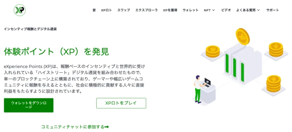 過去に価格が高騰した草コインランキング4位はXP